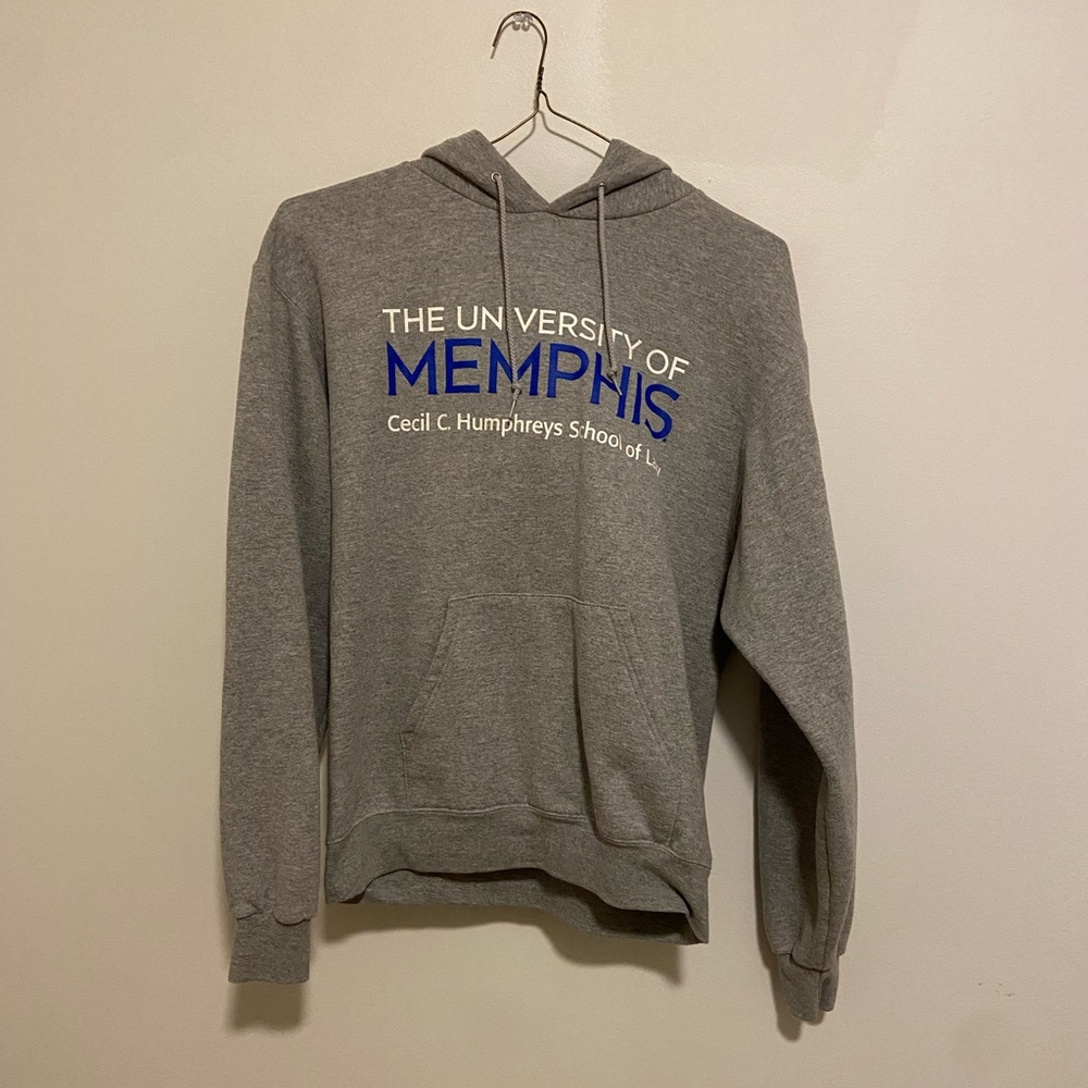 University of Memphis Cecil C Humphreys School of Law Grey Hoodie (Medium)